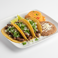 3 Street Tacos with Rice & Beans