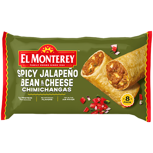 Spicy Jalapeno Bean & Cheese Chimichangas 8ct